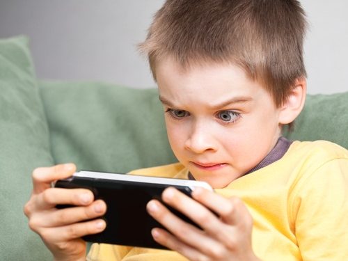 child playing games
